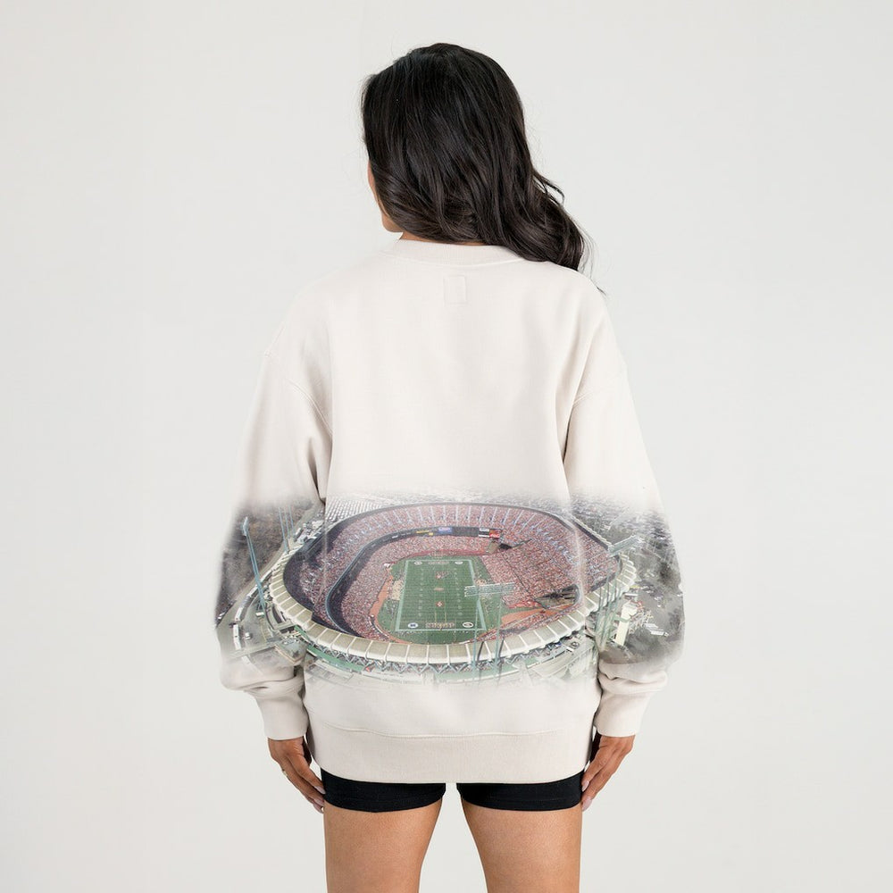 NFL San Francisco 49ers Gameday Couture Women's Power Move Stadium Premium Drop Shoulder Sweatshirt