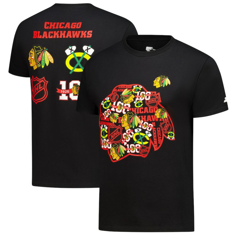 Chicago Blackhawks Starter Logo Collage T-Shirt