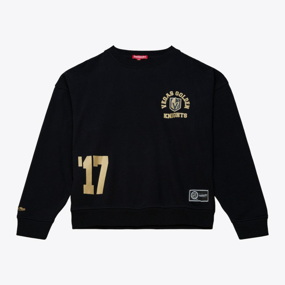 Vegas Golden Knights Mitchell & Ness Women's Crewneck Sweatshirt