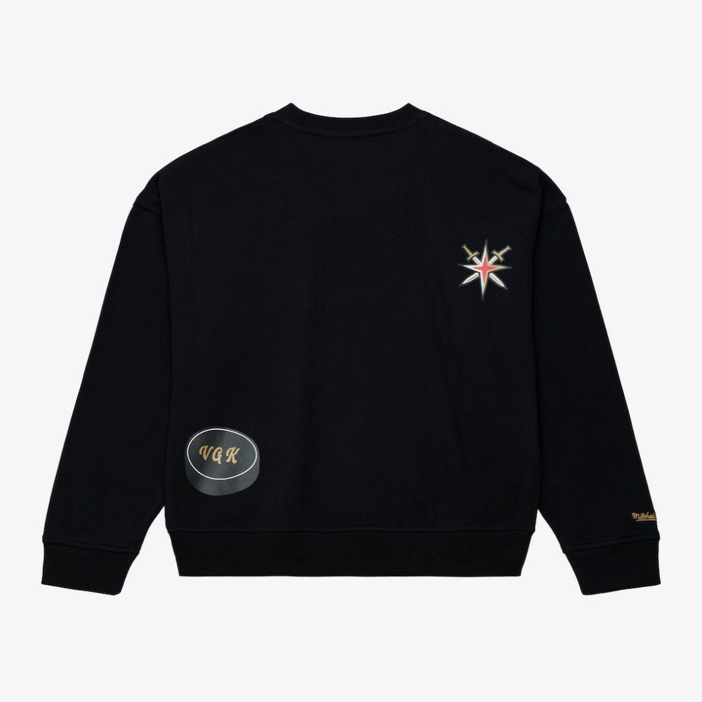 Vegas Golden Knights Mitchell & Ness Women's Crewneck Sweatshirt