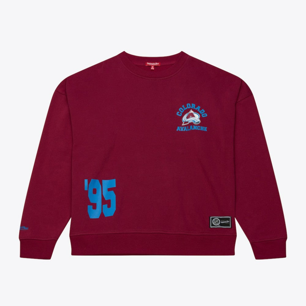 Colorado Avalanche Mitchell & Ness Women's Crewneck Sweatshirt
