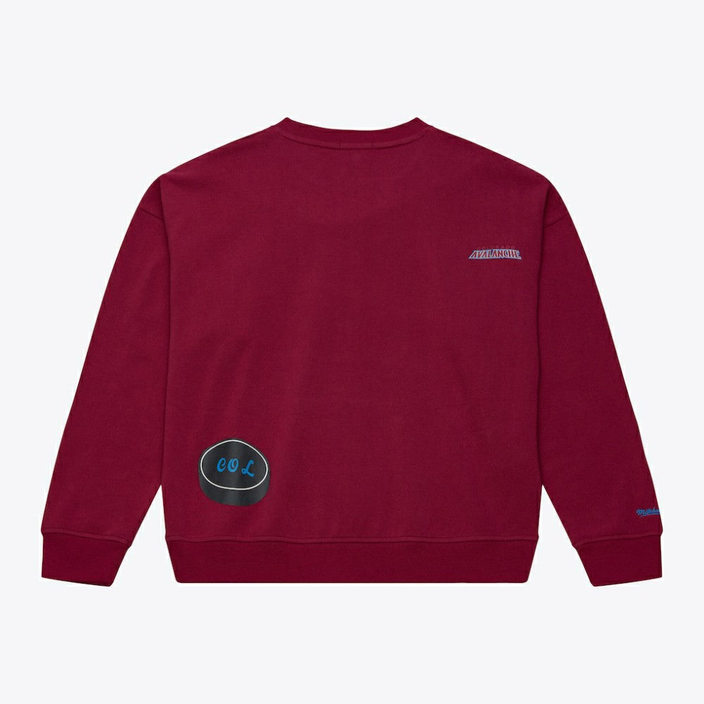 Colorado Avalanche Mitchell & Ness Women's Crewneck Sweatshirt