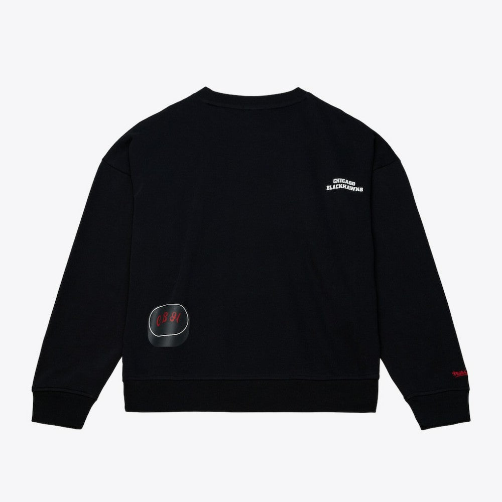 Chicago Blackhawks Mitchell & Ness Women's Crewneck Sweatshirt