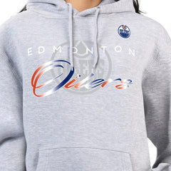 Edmonton Oilers G-III 4Her by Carl Banks Women's Shadow Logo Fleece Hoodie
