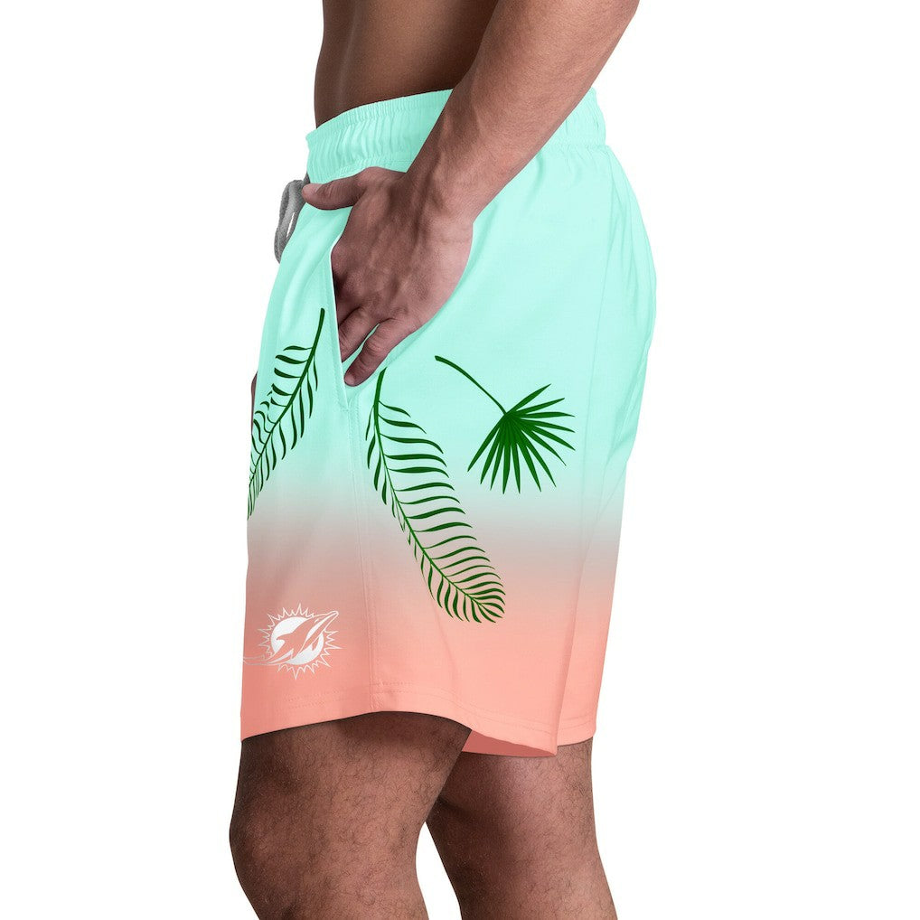 NFL Miami Dolphins Margaritaville Sunset On The Beach Swim Shorts