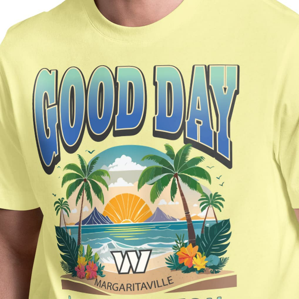 NFL Washington Commanders Margaritaville Good Day T-Shirt
