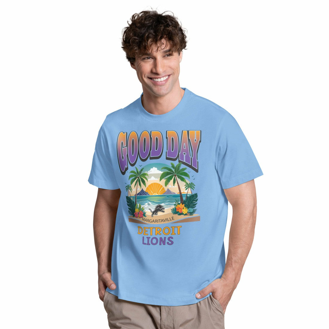 NFL Detroit Lions Margaritaville Good Day T-Shirt
