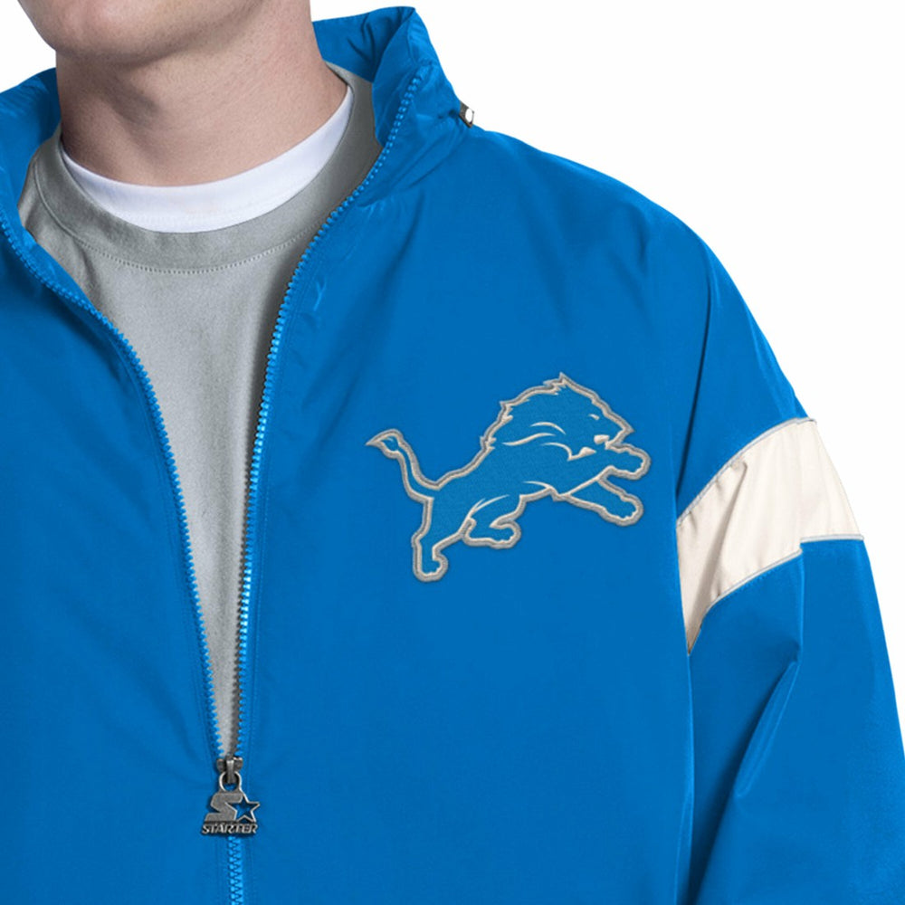 NFL Detroit Lions Starter The Gust Full-Zip Hooded Jacket