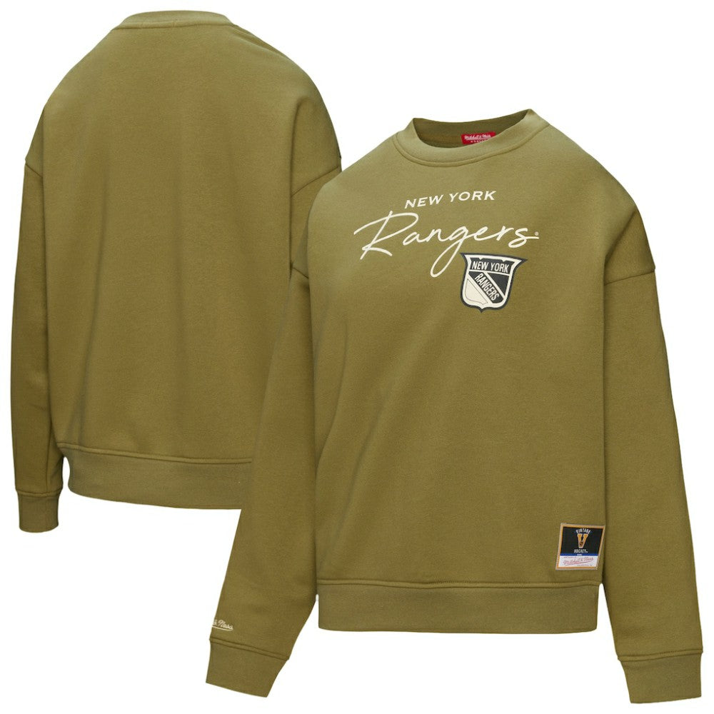 New York Rangers Mitchell & Ness Women's Fleece Sweatshirt