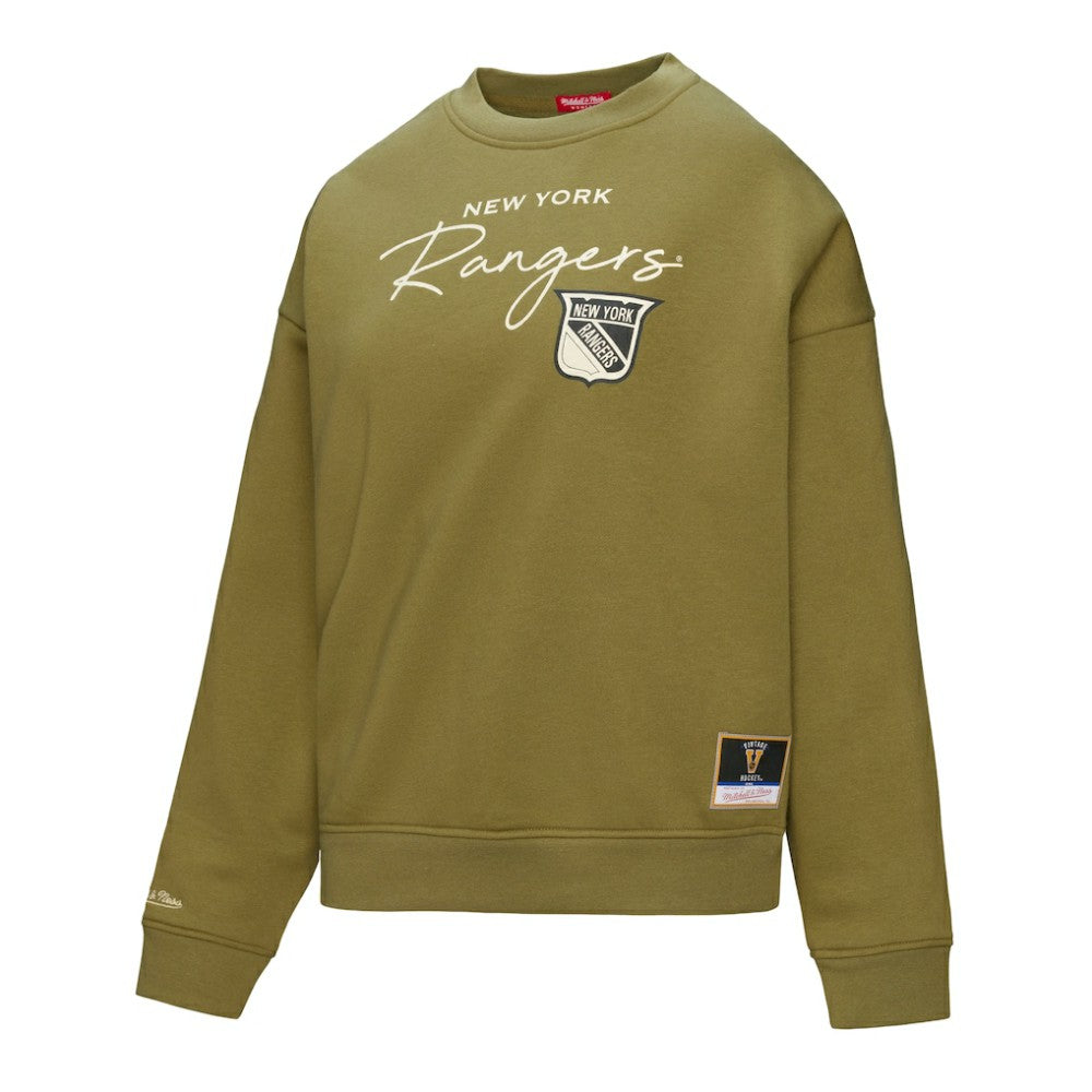 New York Rangers Mitchell & Ness Women's Fleece Sweatshirt