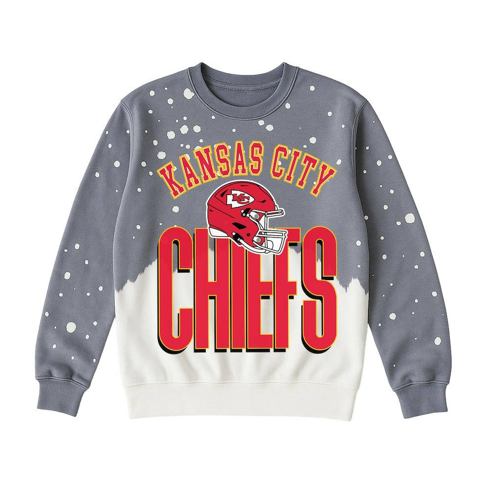 NFL Kansas City Chiefs Gameday Couture Women's Arch Rivals Faded Wash Sweatshirt