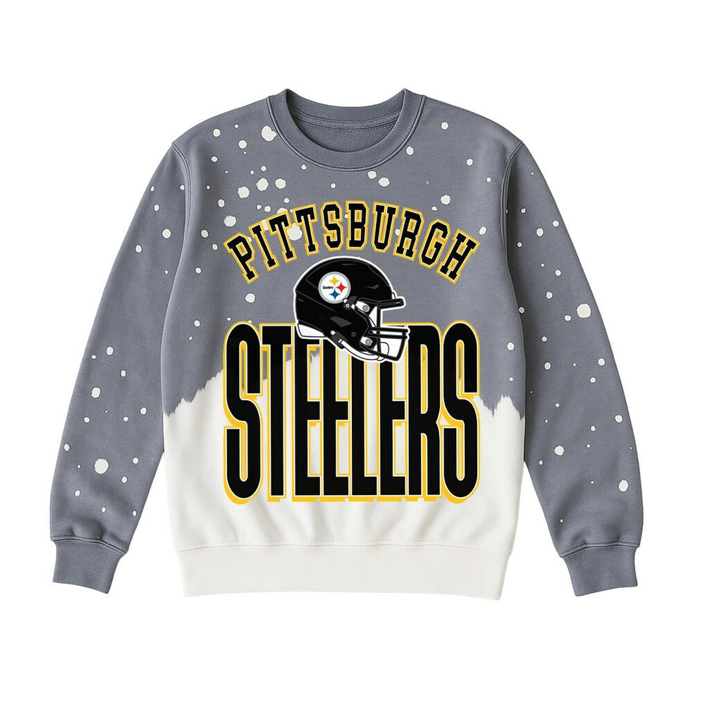 NFL Pittsburgh Steelers Gameday Couture Women's Arch Rivals Faded Wash Sweatshirt