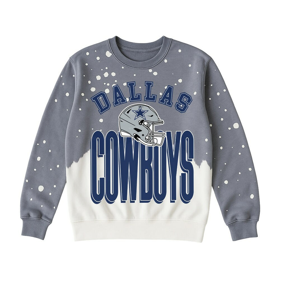 NFL Dallas Cowboys Gameday Couture Women's Arch Rivals Faded Wash Sweatshirt