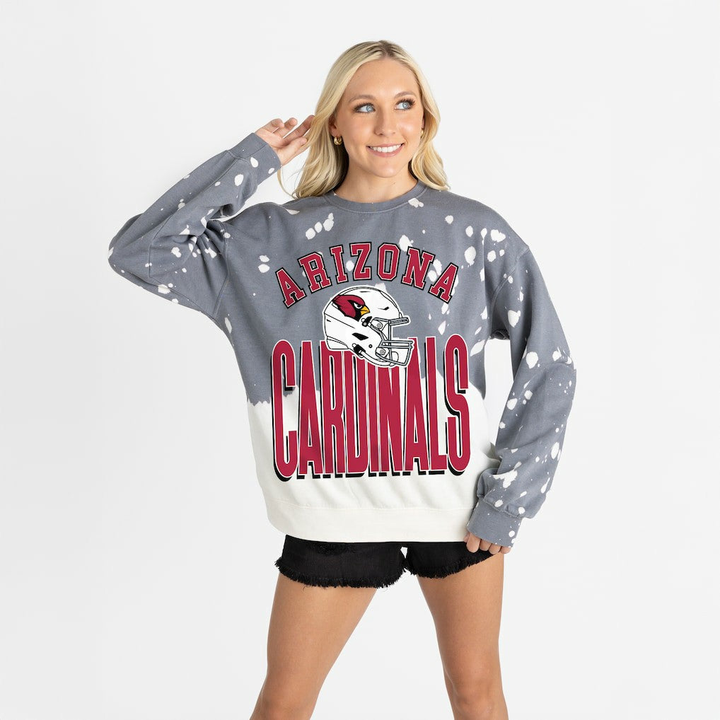 NFL Arizona Cardinals Gameday Couture Women's Arch Rivals Faded Wash Sweatshirt