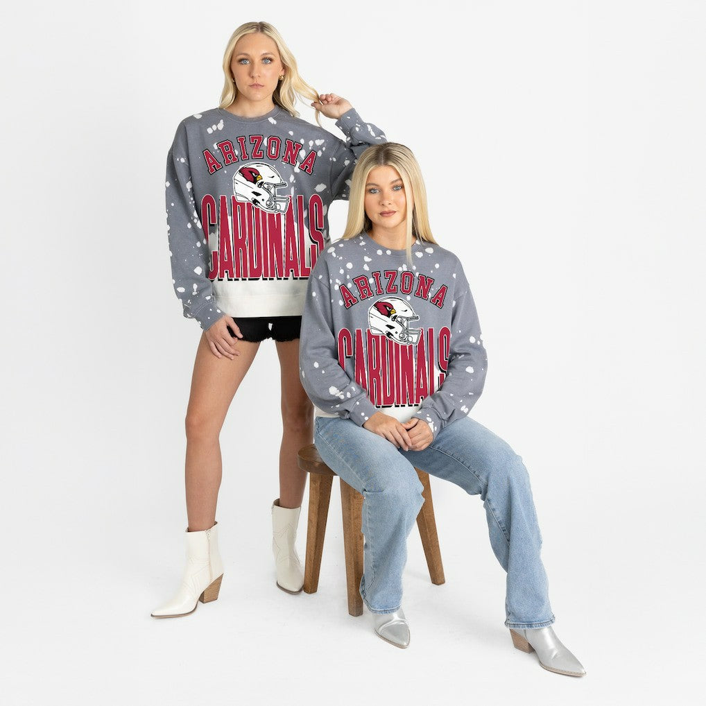NFL Arizona Cardinals Gameday Couture Women's Arch Rivals Faded Wash Sweatshirt