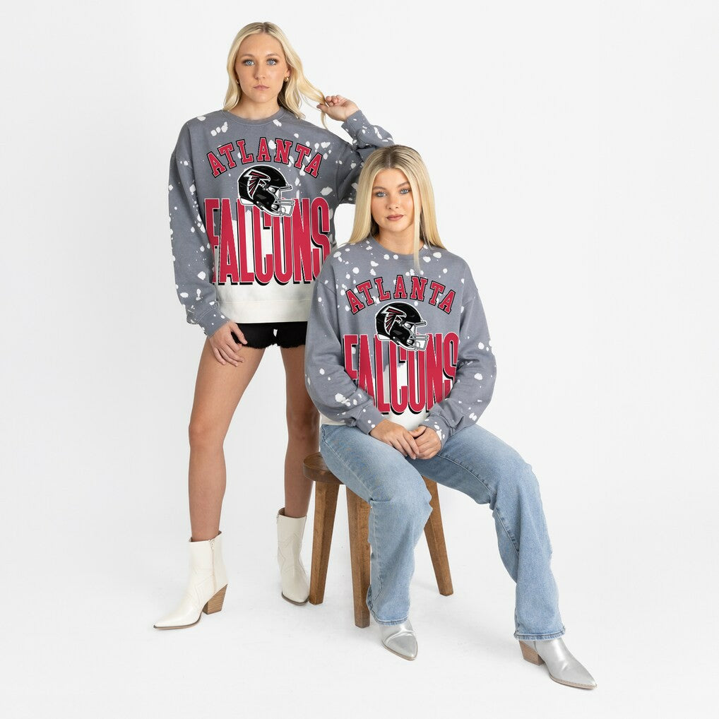 NFL Atlanta Falcons Gameday Couture Women's Arch Rivals Faded Wash Sweatshirt