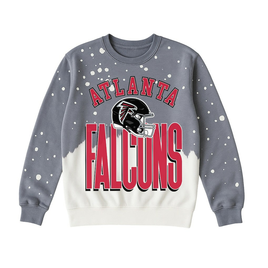 NFL Atlanta Falcons Gameday Couture Women's Arch Rivals Faded Wash Sweatshirt