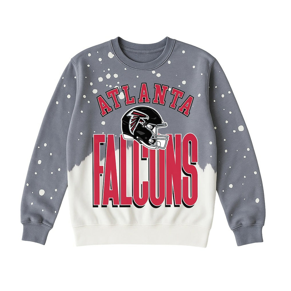 NFL Atlanta Falcons Gameday Couture Women's Arch Rivals Faded Wash Sweatshirt