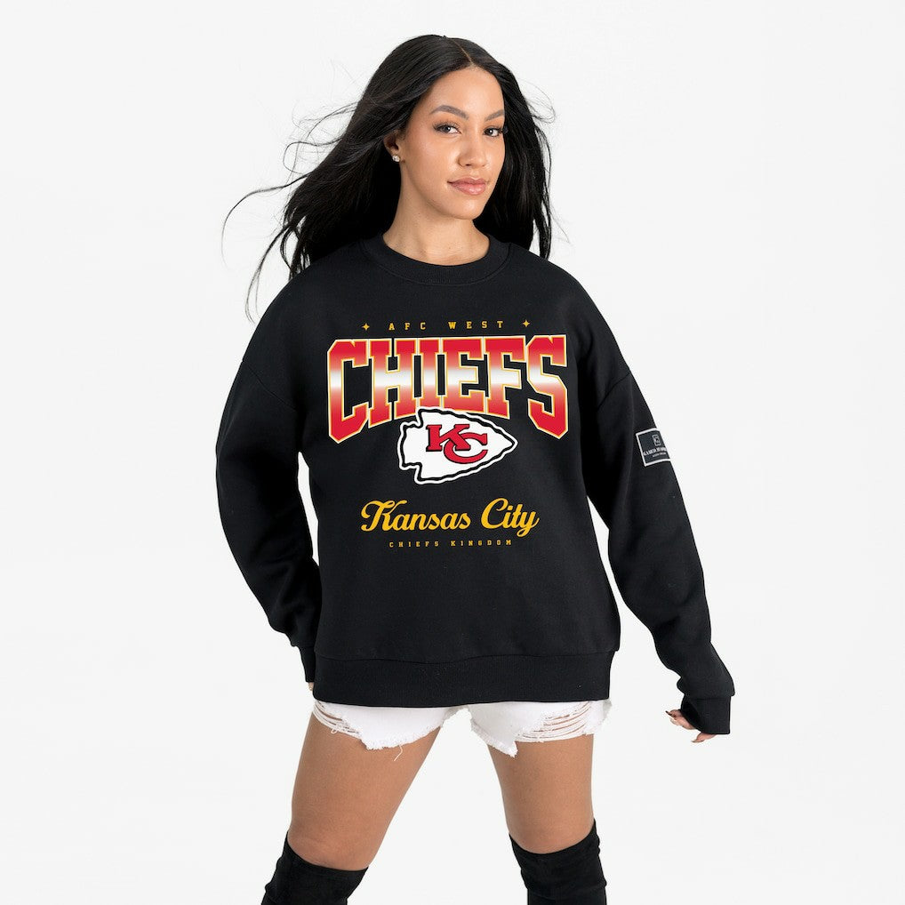 NFL Kansas City Chiefs Gameday Couture Women's Powerhouse Play Premium Fleece Sweatshirt