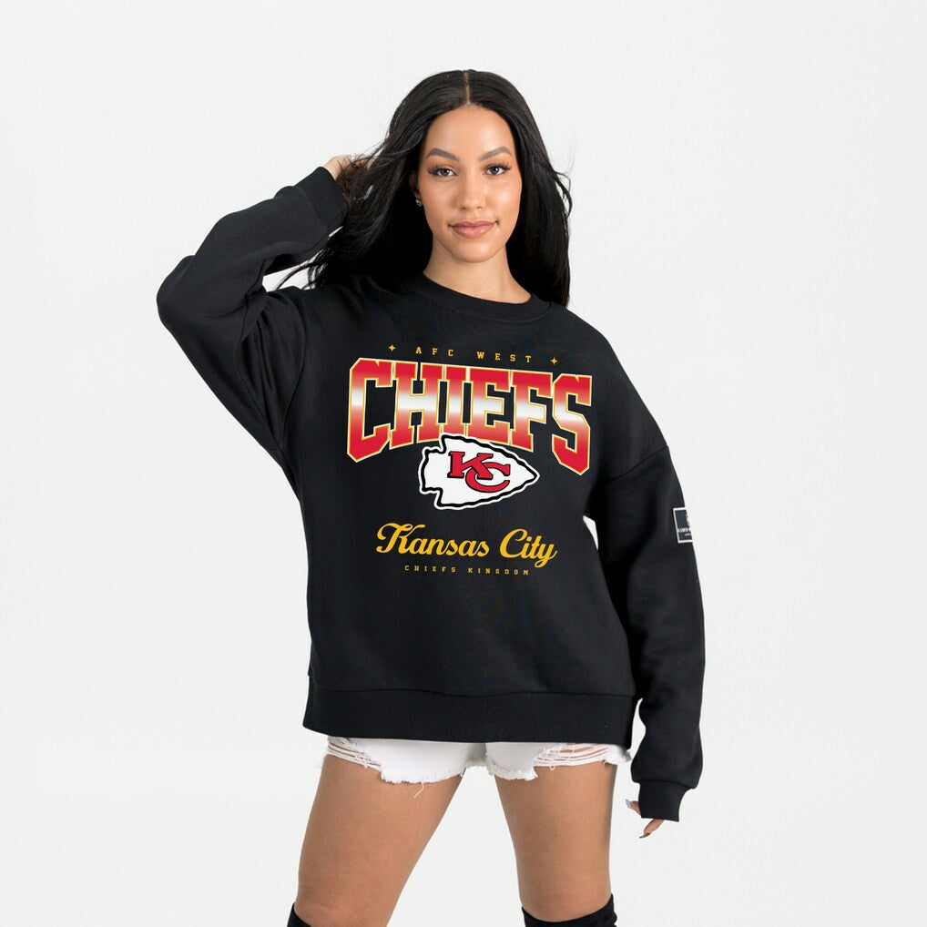 NFL Kansas City Chiefs Gameday Couture Women's Powerhouse Play Premium Fleece Sweatshirt