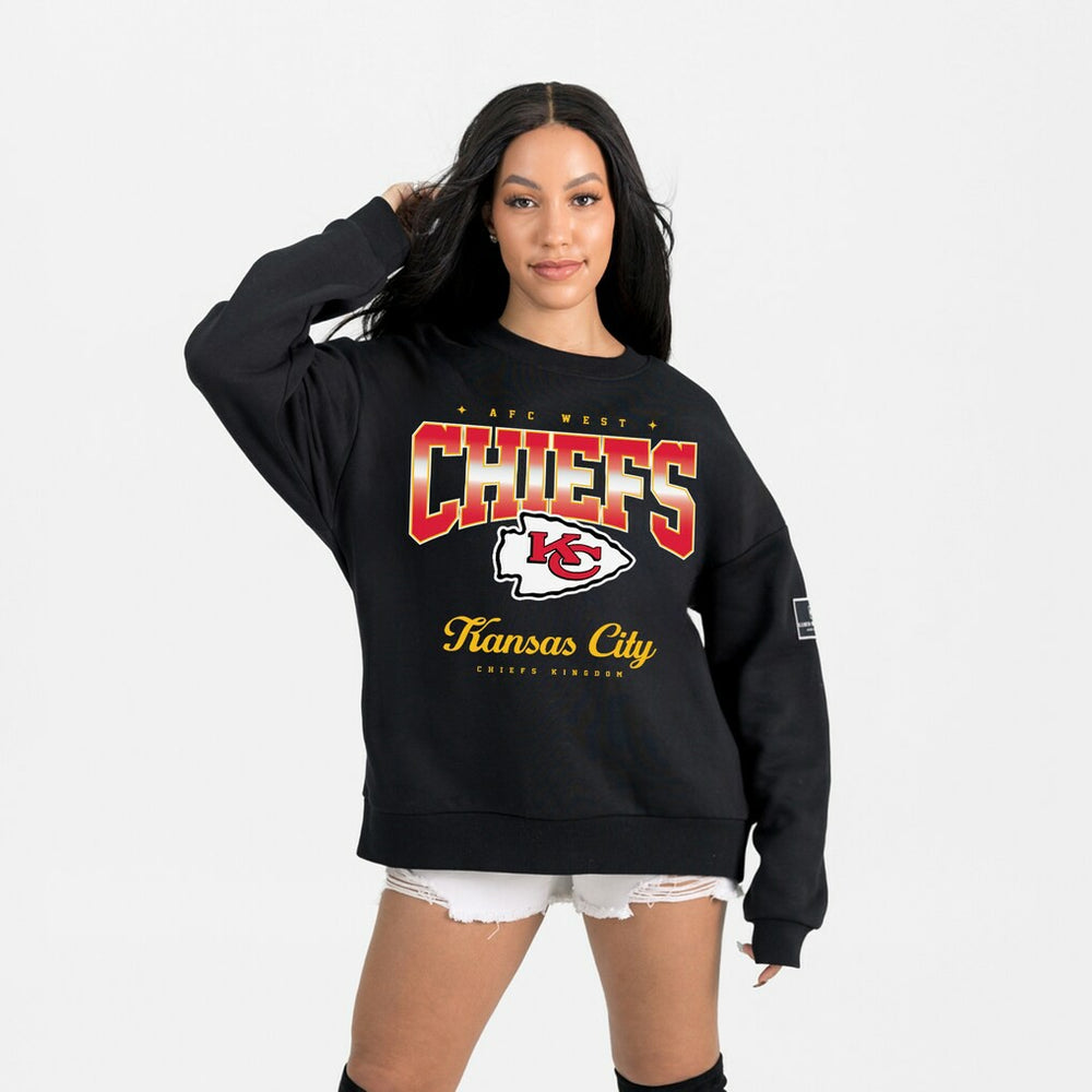 NFL Kansas City Chiefs Gameday Couture Women's Powerhouse Play Premium Fleece Sweatshirt