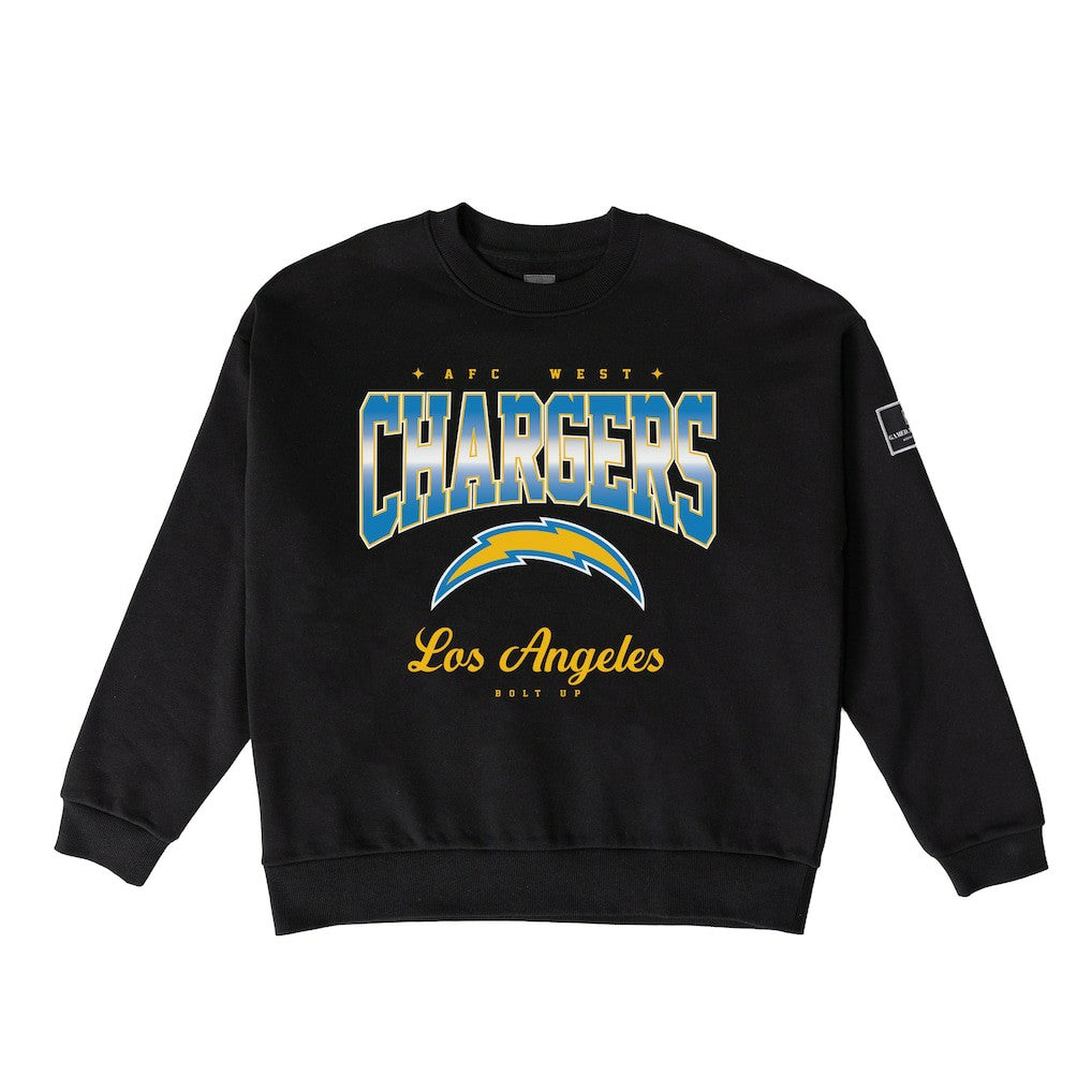 NFL Los Angeles Chargers Gameday Couture Women's Powerhouse Play Premium Fleece Sweatshirt