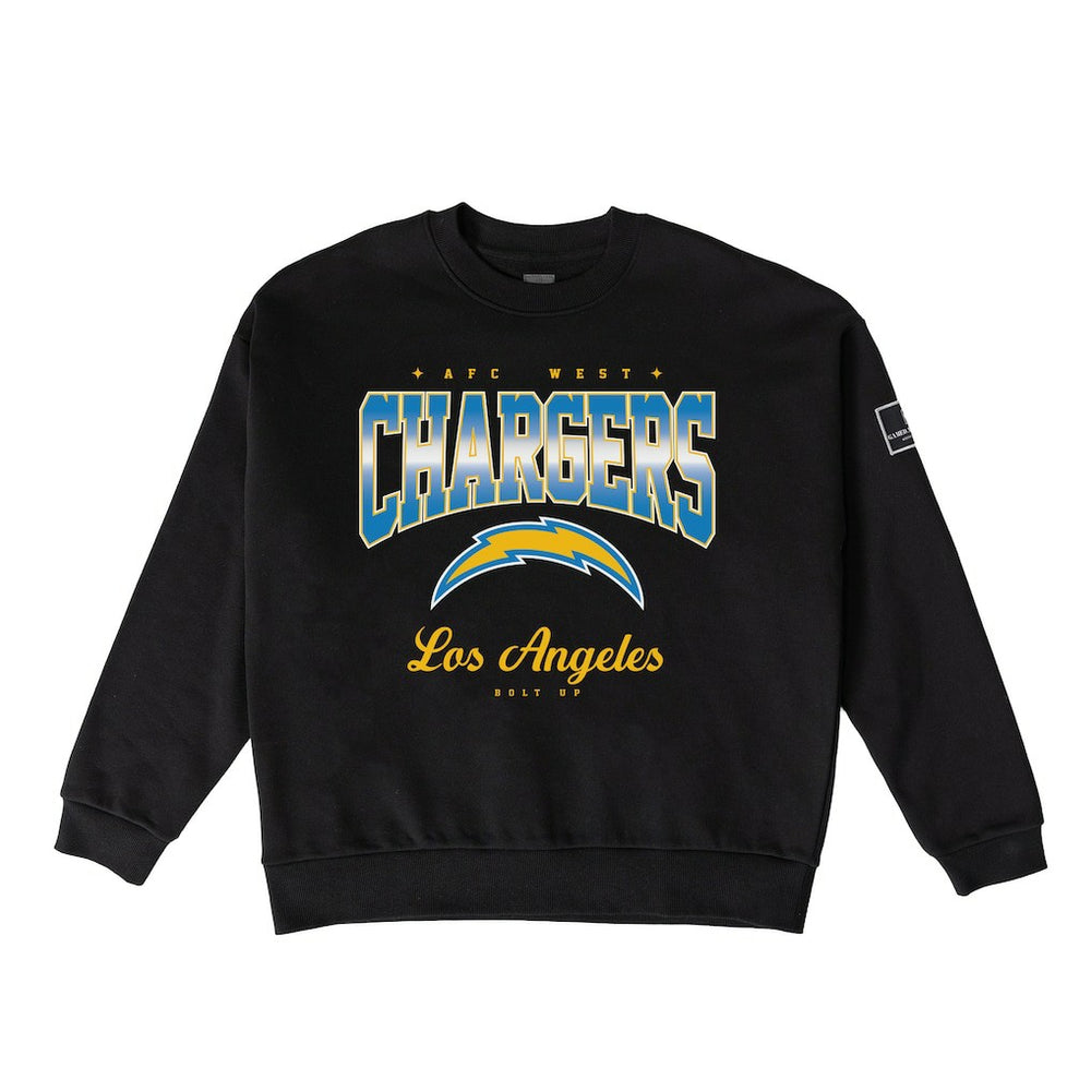 NFL Los Angeles Chargers Gameday Couture Women's Powerhouse Play Premium Fleece Sweatshirt