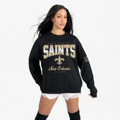 NFL New Orleans Saints Gameday Couture Women's Powerhouse Play Premium Fleece Sweatshirt