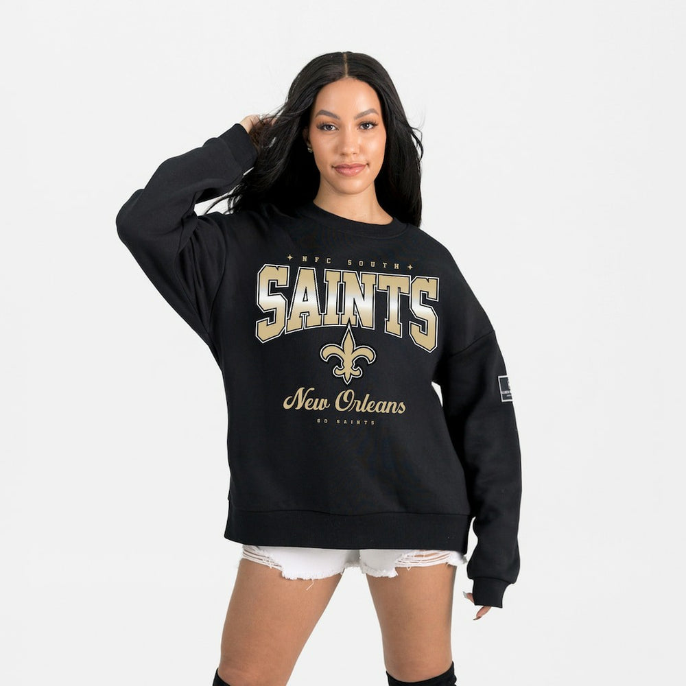 NFL New Orleans Saints Gameday Couture Women's Powerhouse Play Premium Fleece Sweatshirt
