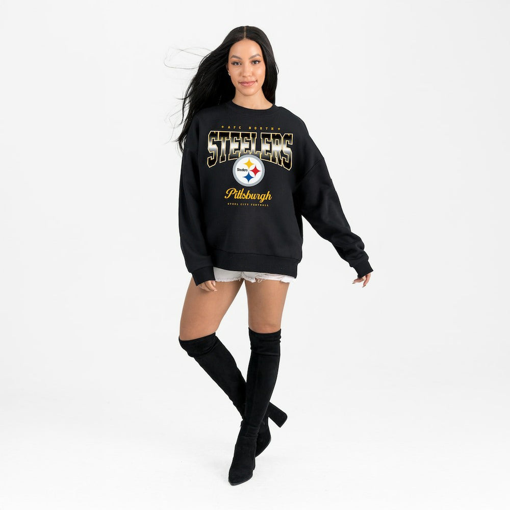 NFL Pittsburgh Steelers Gameday Couture Women's Powerhouse Play Premium Fleece Sweatshirt
