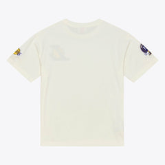 Los Angeles Lakers Hardwood Classics Chainstitch Premium T-Shirt - Cream | Mitchell & Ness discount