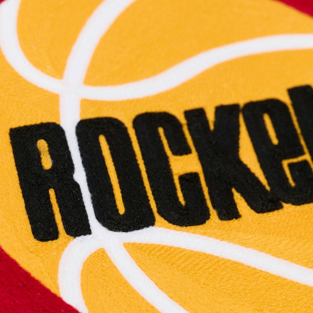 Houston Rockets Hardwood Classics Chainstitch Premium Fleece Hoodie - Cream | Mitchell & Ness online