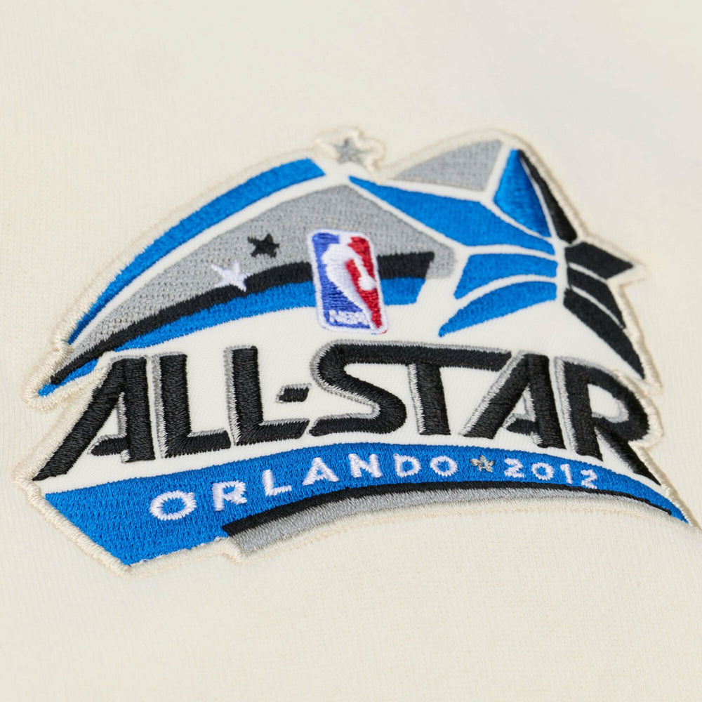 Orlando Magic Hardwood Classics Chainstitch Premium Fleece Hoodie - Cream | Mitchell & Ness cheap