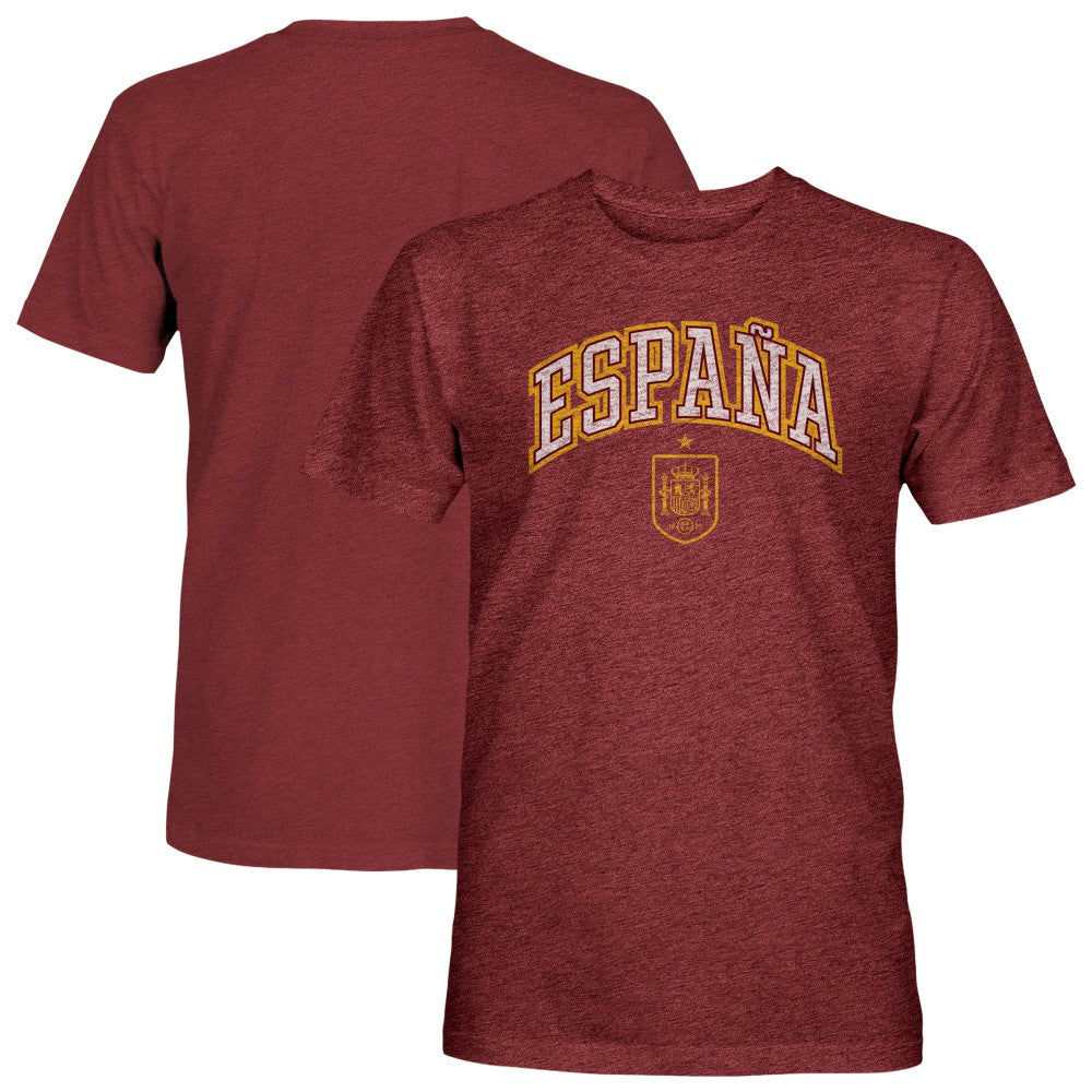 Spain National Team 1863FC Athletic Wordmark Vintage Tri-Blend T-Shirt / Soccer For sale