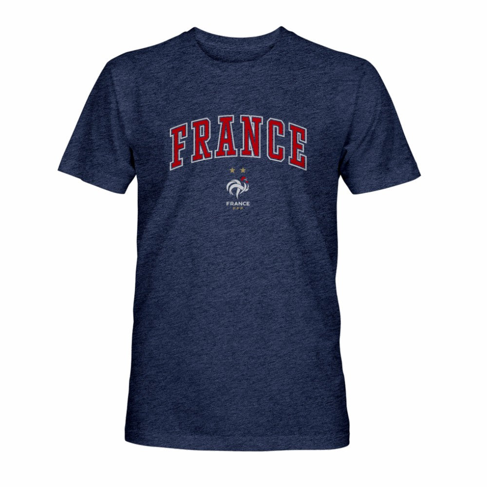 France National Team 1863FC Athletic Wordmark Vintage Tri-Blend T-Shirt / Soccer For sale