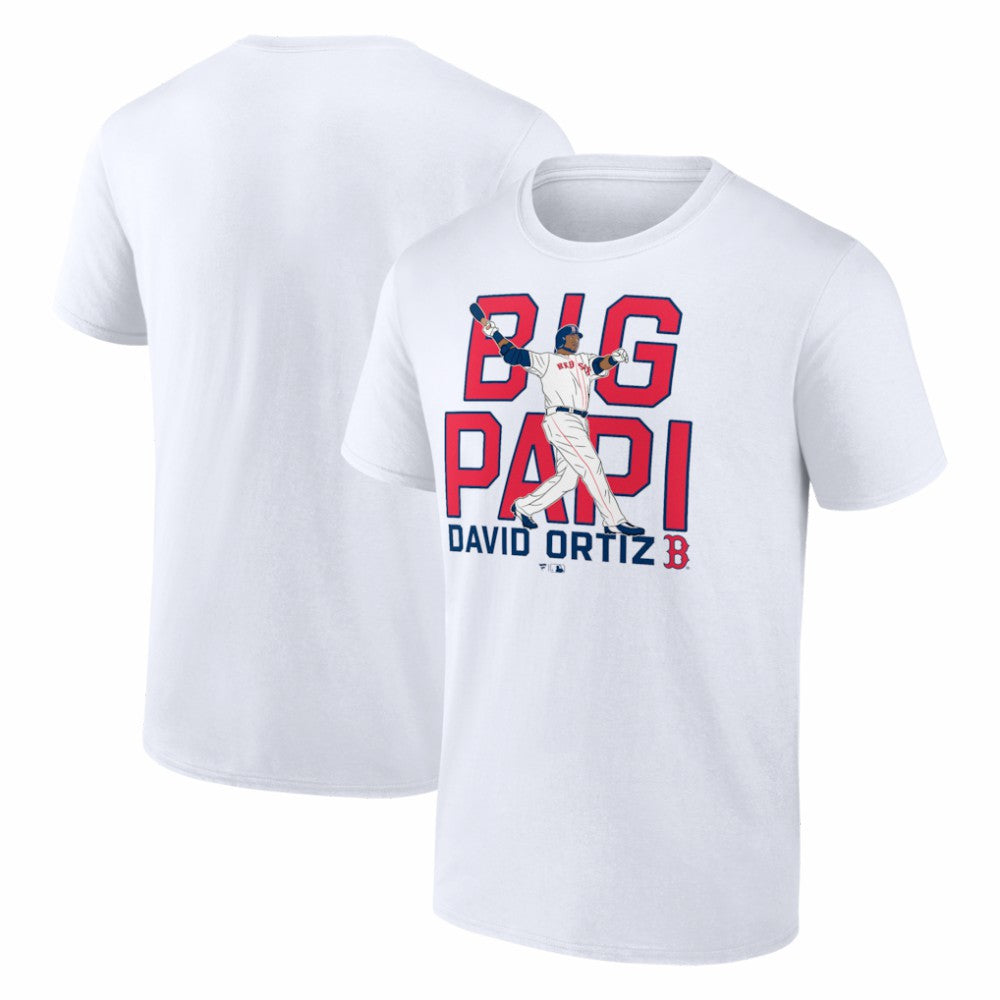 David Ortiz Boston Red Sox Cooperstown Player T-Shirt - White