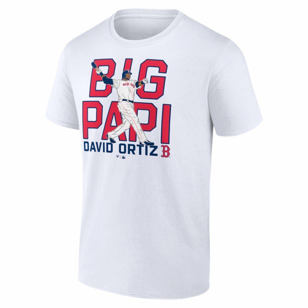 David Ortiz Boston Red Sox Cooperstown Player T-Shirt - White