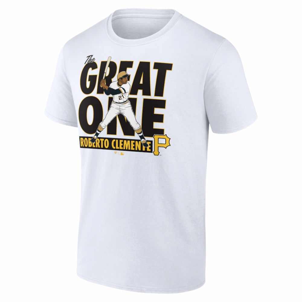 Roberto Clemente Pittsburgh Pirates Cooperstown Player T-Shirt - White
