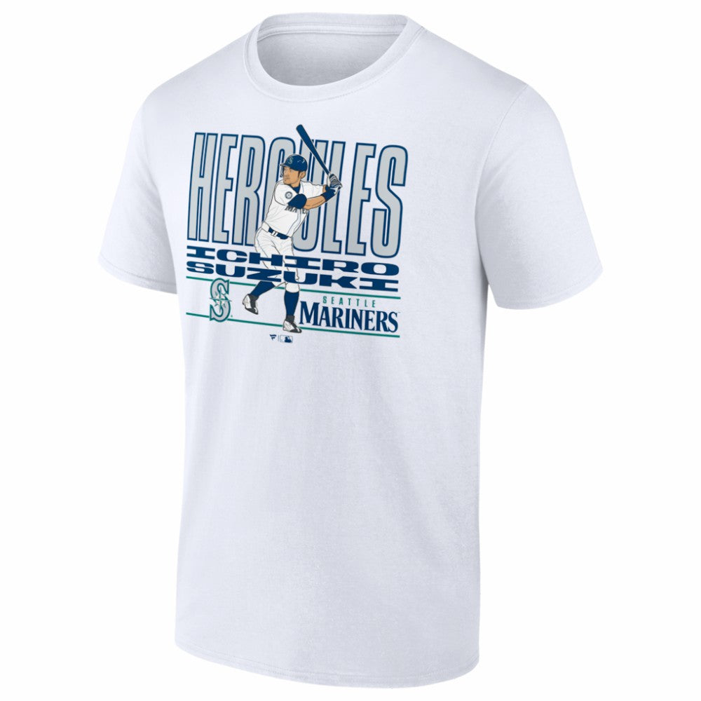 Ichiro Suzuki Seattle Mariners Cooperstown Player T-Shirt - White