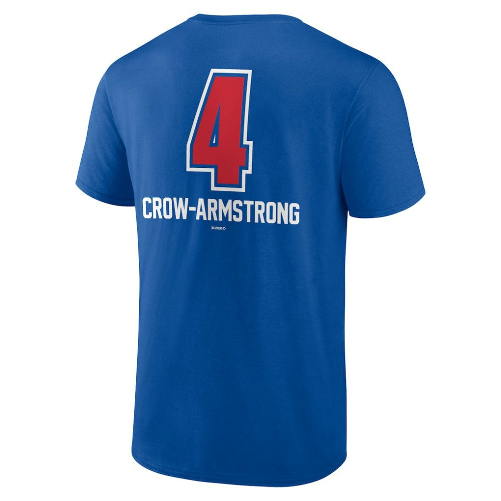 Pete Crow-Armstrong Chicago Cubs Fastball Player Name & Number T-Shirt - Royal