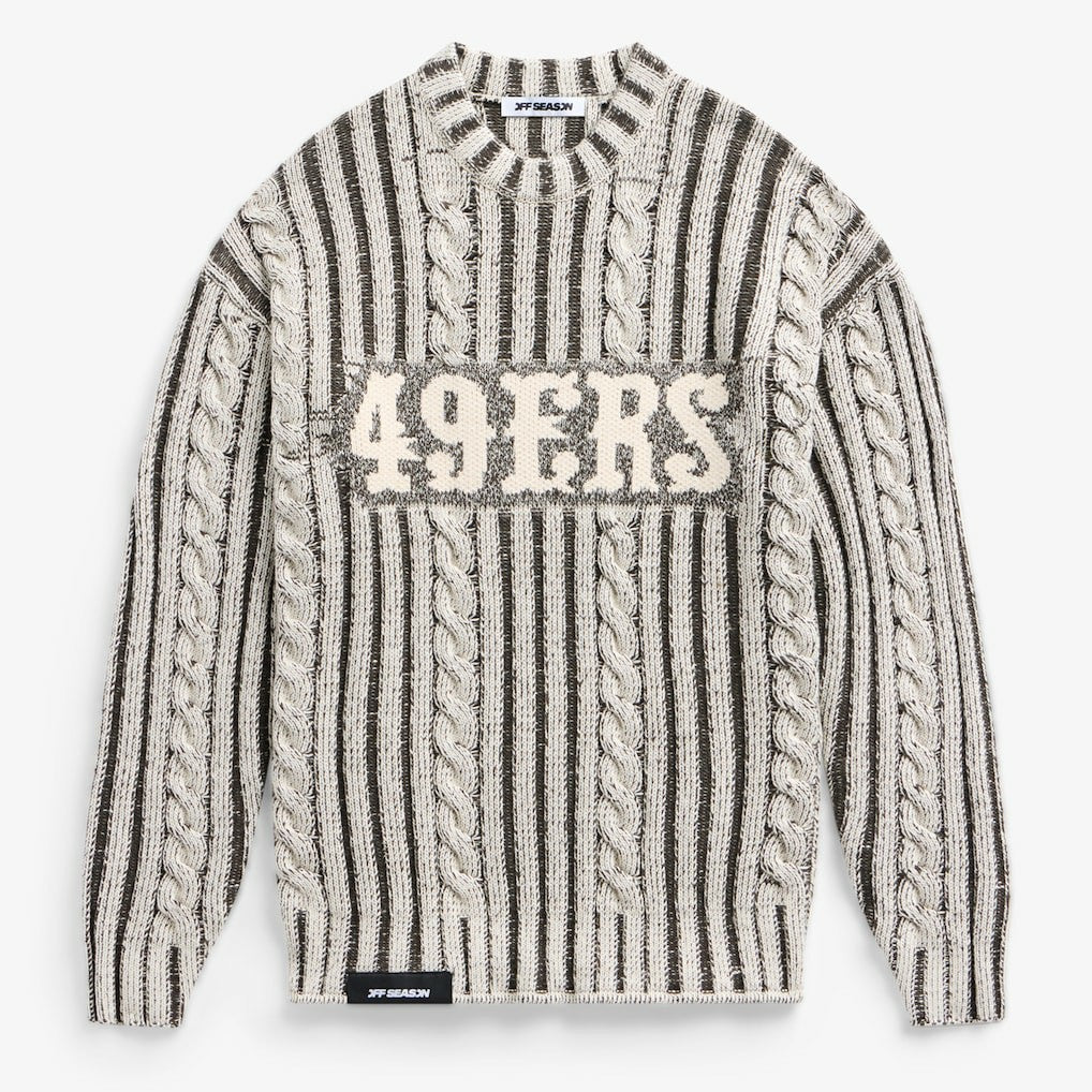 NFL San Francisco 49ers Off Season x NFL Unisex Cable Knit Sweater