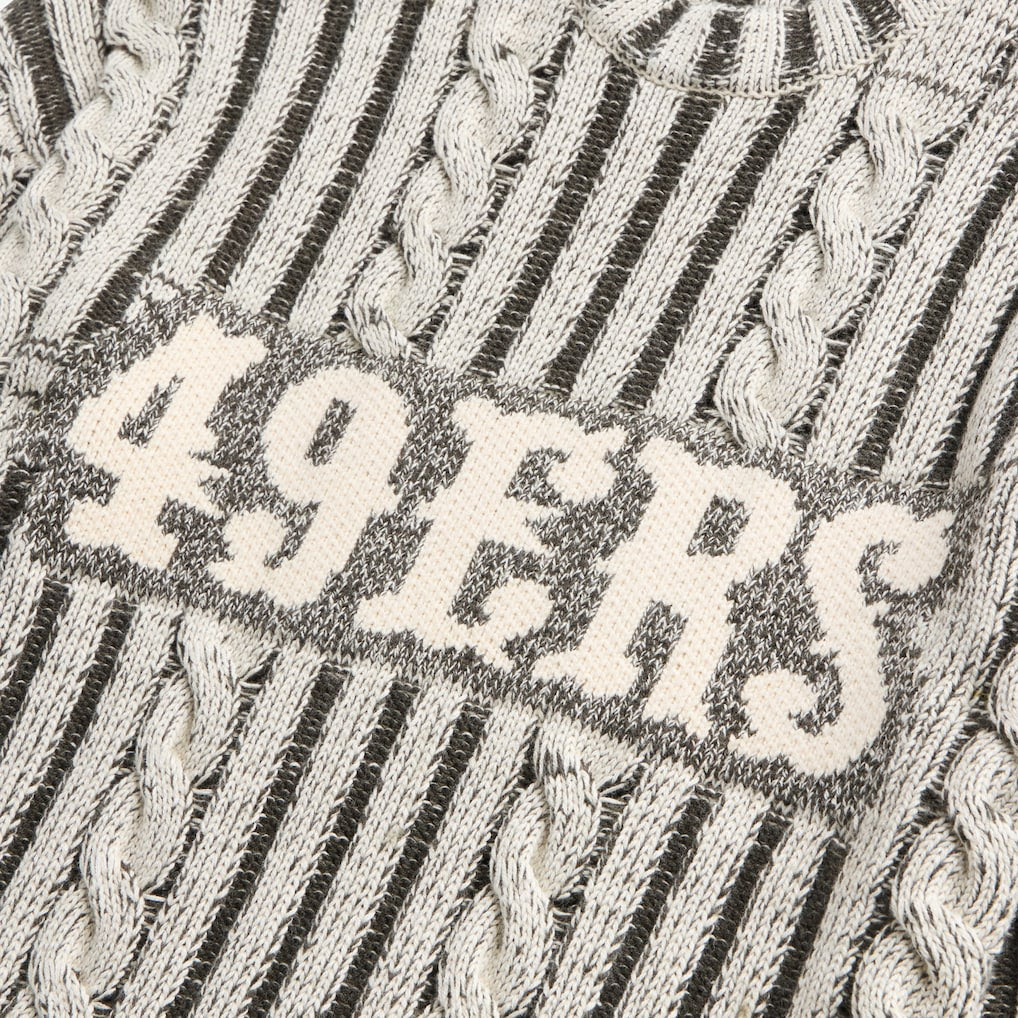 NFL San Francisco 49ers Off Season x NFL Unisex Cable Knit Sweater