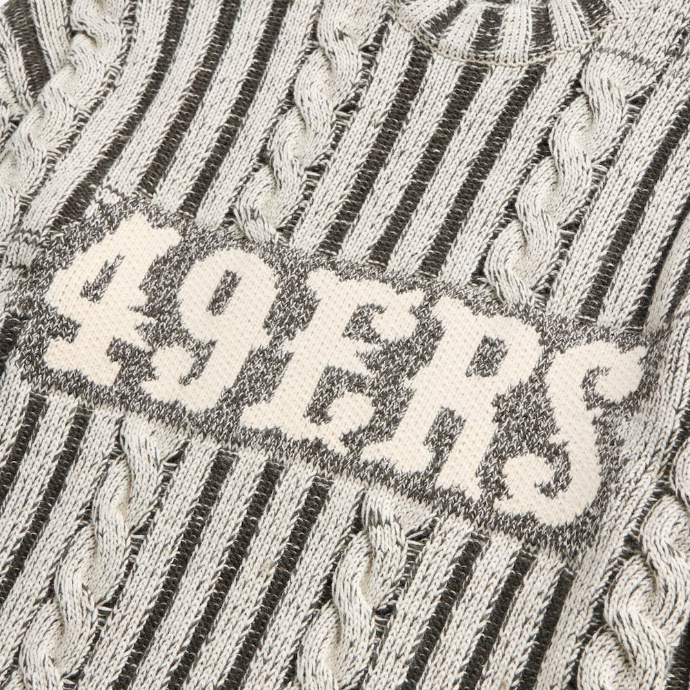 NFL San Francisco 49ers Off Season x NFL Unisex Cable Knit Sweater