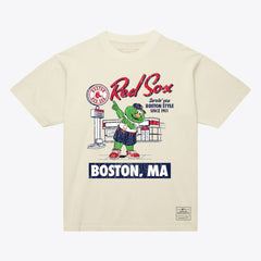 Boston Red Sox Deli T-Shirt - Cream | Mitchell & Ness