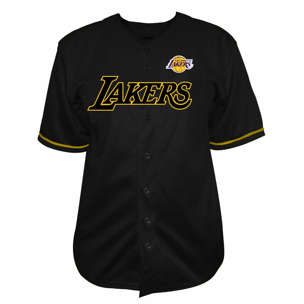 Los Angeles Lakers Big & Tall Pop Full-Button Jersey - Black | Fanatics online