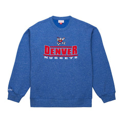 Denver Nuggets Throw It Back Fleece Sweatshirt sale - Royal | Mitchell & Ness for sale