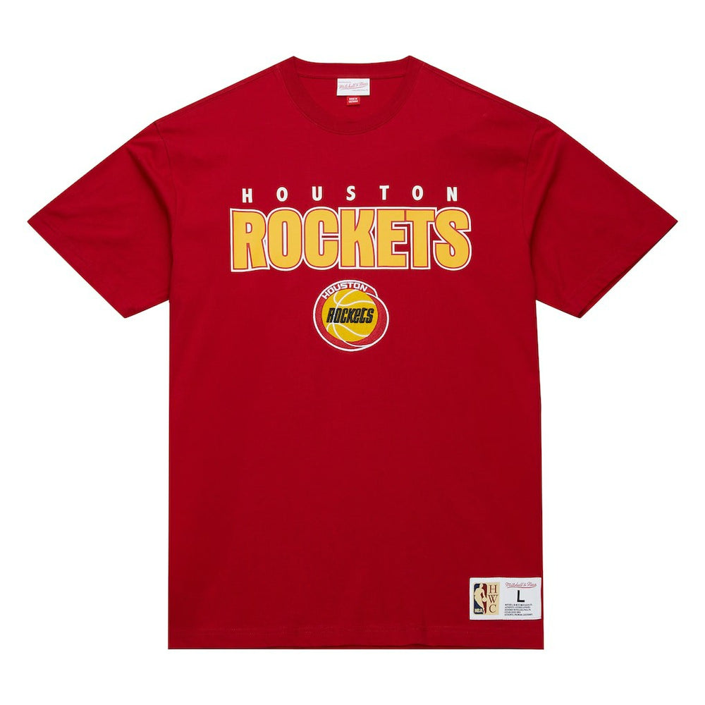 Houston Rockets Hardwood Classics Throw It Back Premium T-Shirt sale - Red | Mitchell & Ness discount