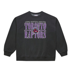 Toronto Raptors NBA Downtown Collection Fleece Sweatshirt - Black | Mitchell & Ness discount