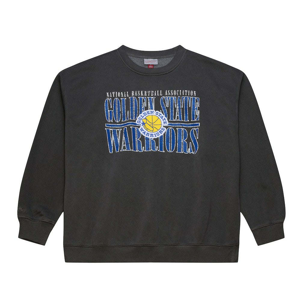 Golden State Warriors NBA Downtown Collection Fleece Sweatshirt sale - Black | Mitchell & Ness discount