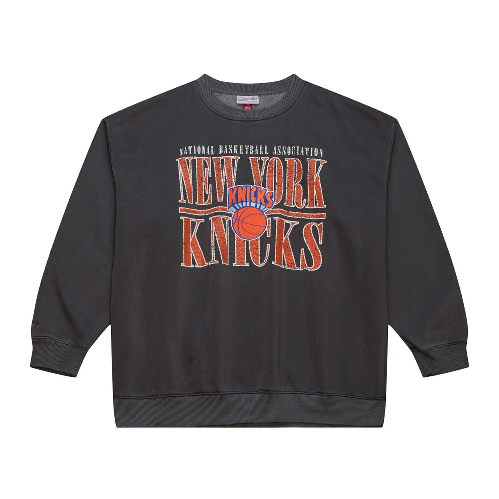 New York Knicks NBA Downtown Collection Fleece Sweatshirt - Black | Mitchell & Ness shop